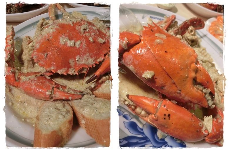 【高雄海產料理餐廳】高雄美食餐廳的奶油螃蟹也是極品中的極品~還有超好吃的現撈鮮蝦,真是太幸福了!
